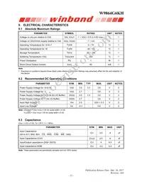 W9864G6KH-6I Datasheet Page 13