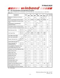 W9864G6KH-6I Datasheet Page 15