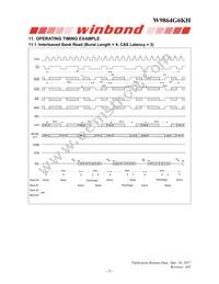 W9864G6KH-6I Datasheet Page 21