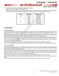 W987D2HBJX7E Datasheet Page 22