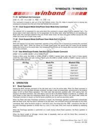 W988D2FBJX7E Datasheet Page 17