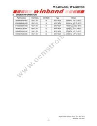 W989D2DBJX6I Datasheet Page 5