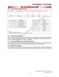 W989D2DBJX6I Datasheet Page 17