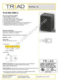 WAU060-2000-G Datasheet Cover