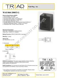 WAU060-2000T-G Datasheet Cover
