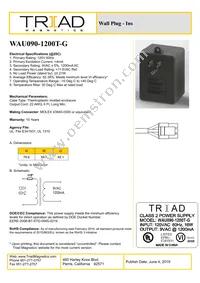 WAU090-1200T-G Datasheet Cover