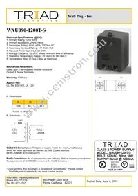 WAU090-1200T-S Datasheet Cover