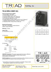 WAU090-1200T-SG Datasheet Cover