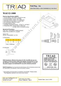 WAU12-1000 Datasheet Cover
