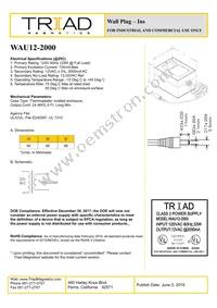 WAU12-2000 Datasheet Cover