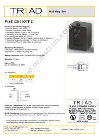 WAU120-1000T-G Datasheet Cover