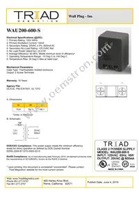 WAU200-600-S Cover
