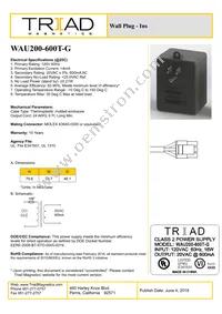 WAU200-600T-G Datasheet Cover