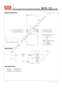 WDR-120-48 Datasheet Page 2