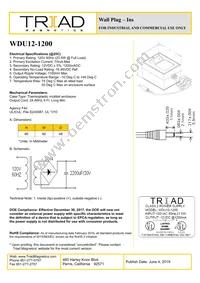 WDU12-1200 Datasheet Cover