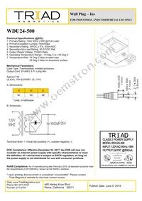 WDU24-500 Datasheet Cover