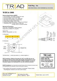 WDU6-1000 Datasheet Cover