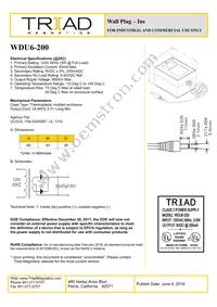WDU6-200 Datasheet Cover