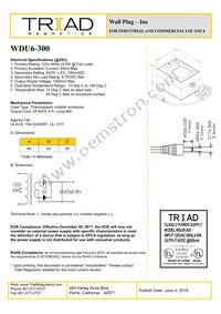 WDU6-300 Datasheet Cover