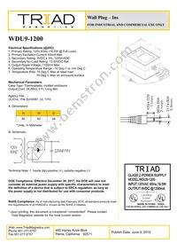 WDU9-1200 Datasheet Cover