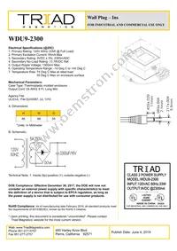 WDU9-2300 Datasheet Cover
