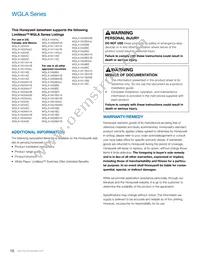 WGLA1A11BC Datasheet Page 16