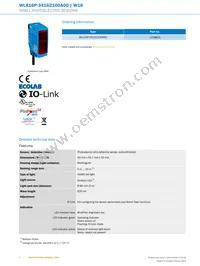 WLA16P-34162100A00 Datasheet Page 2