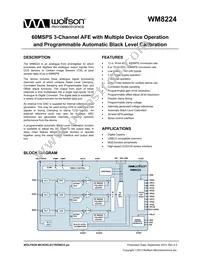 WM8224CSEFL/R Datasheet Cover