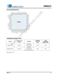 WM8233GEFL/RV Datasheet Page 5