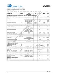 WM8233GEFL/RV Datasheet Page 8