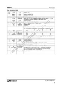 WM8253SCDS/RV Datasheet Page 4