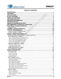 WM8281ECS/R Datasheet Page 3