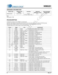 WM8281ECS/R Datasheet Page 8