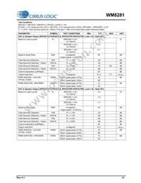 WM8281ECS/R Datasheet Page 21