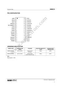 WM8510GEDS/V Datasheet Page 3