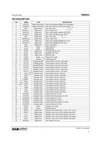 WM8594SEFT/V Datasheet Page 5