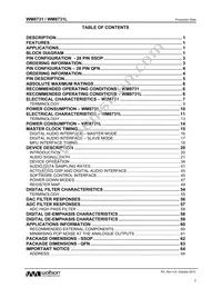 WM8731CSEFL/R Datasheet Page 2