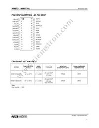 WM8731CSEFL/R Datasheet Page 3