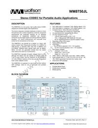 WM8750CJLGEFL/R Cover