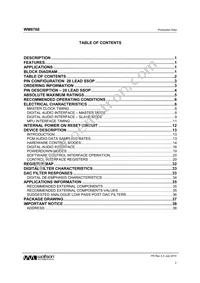 WM8768GEDS/V Datasheet Page 2