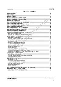 WM8772SEDS/RV Datasheet Page 3