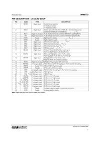 WM8772SEDS/RV Datasheet Page 7