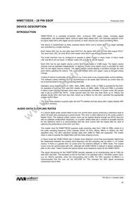 WM8772SEDS/RV Datasheet Page 20