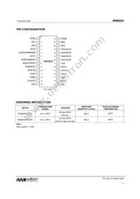 WM8805GEDS/RV Datasheet Page 3