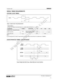 WM8940CGEFL/RV Datasheet Page 13