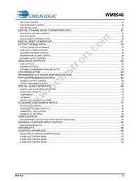 WM8946ECS/R Datasheet Page 3