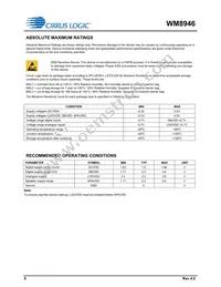 WM8946ECS/R Datasheet Page 8