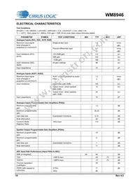 WM8946ECS/R Datasheet Page 10