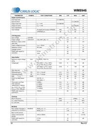 WM8946ECS/R Datasheet Page 12