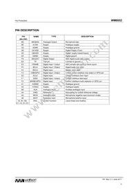 WM8952ECS/RV Datasheet Page 5